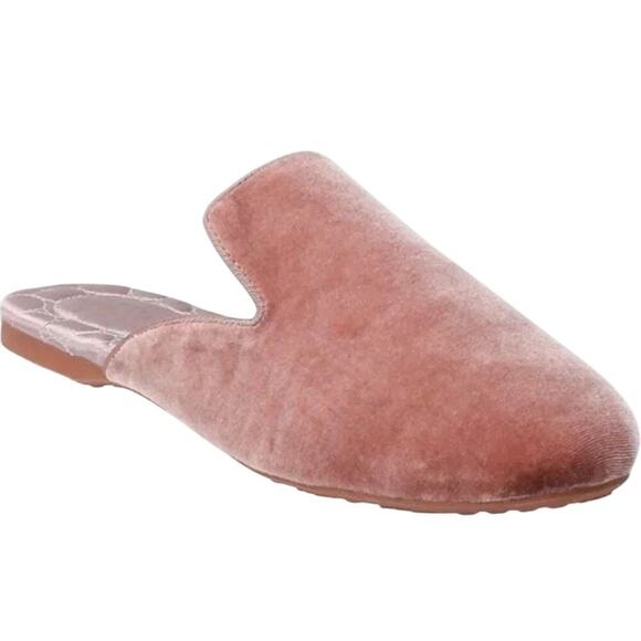 LC LAUREN CONRAD Adobe Rose Velvet Slide On Loafers, Size L 9 / 10 New with Tag - Picture 1 of 8